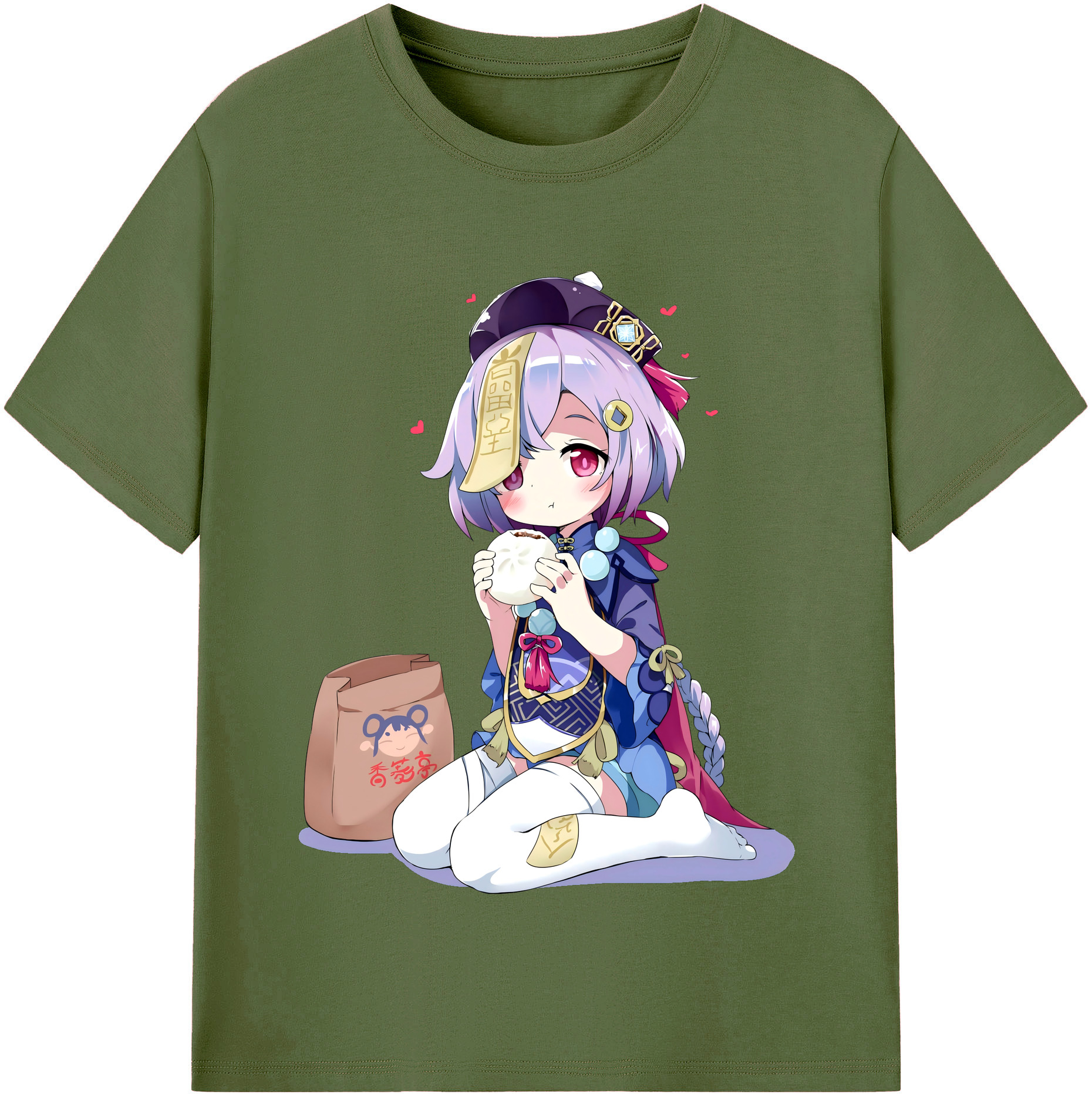 げんし神 七七 なな  genshin Nana 綿100％半袖Tシャツ（フロントプリント）